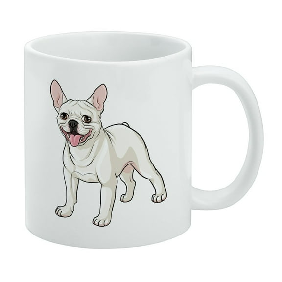 French Bulldog Smiling Pet Dog White Mug