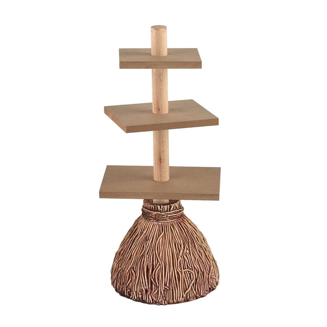 Estante Para Aperitivos Con Forma De Escoba Para Halloween Kearding HA026651-01