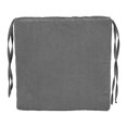 thumbnail image 3 of Blazing Needles Indoor 16" x 16" Microsuede Chair Cushion, Steel Grey, 3 of 3