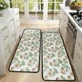 thumbnail image 4 of Kitchen Rugs Sets Of 2,Light Gray Daisy Flower Pattern Anti Fatigue Kitchen Mat Rugs Non Slip Washable,Decorative Kitchen Floor Mats for Kitchen,Sink,Laundry,17"x47"+17"x47", 4 of 5