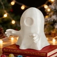 thumbnail image 3 of Dserhfy Halloween Mini Ghost Cover Cap for Trailer Coupling Glow-in-The-Dark Car Trailer Hitch Ball Cover for Towing Truck RV Accessories, 3 of 4