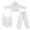 White, variant on HAYIMI Womens Outfits Sets Elegant Knitwear With Hoodie Sleeveless Vest And Wide Leg Pants For Autumn Winter Casual 3 Piece Outfit Solid Color Classic Clothing Sets