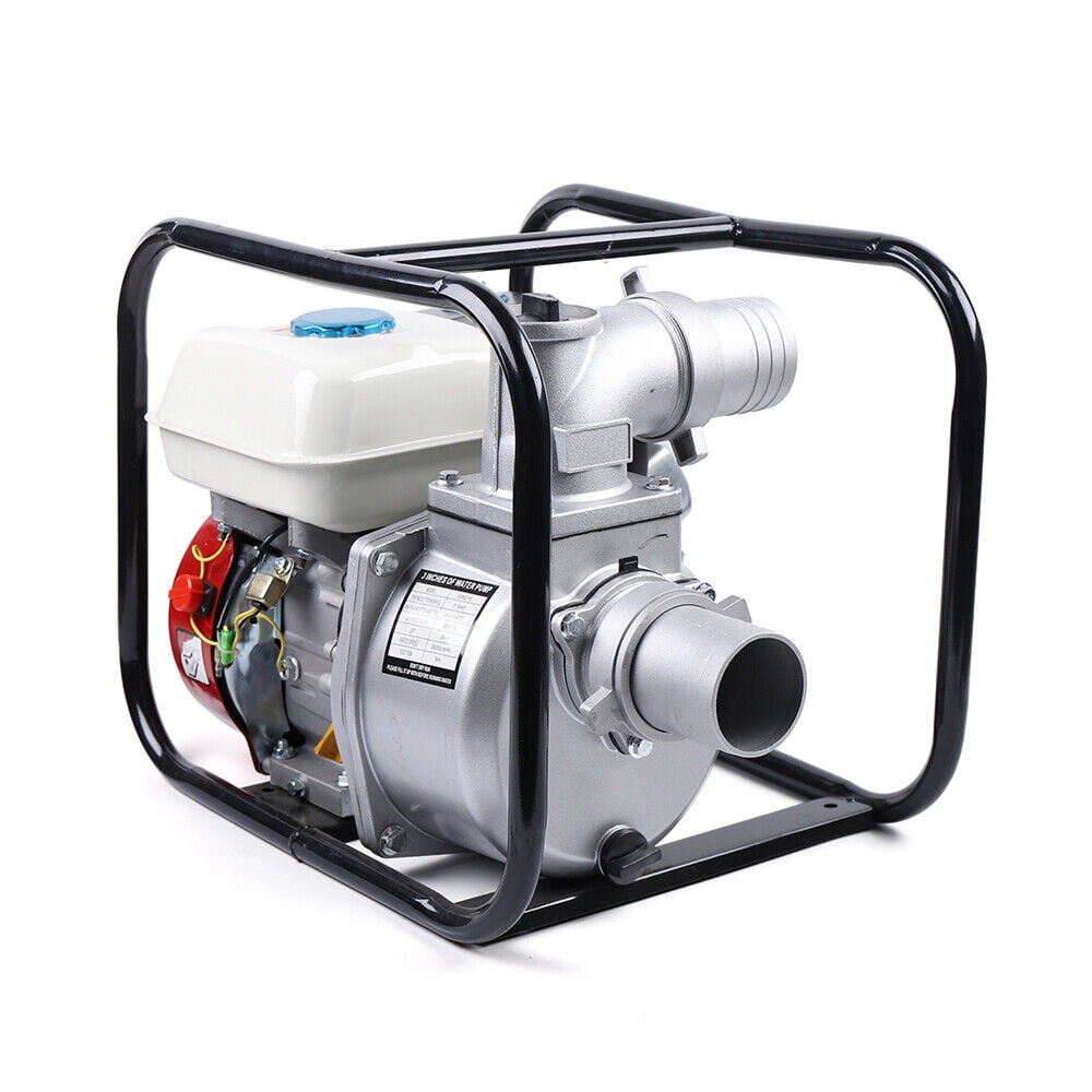 7.5HP 4 Stroke Gasoline Water Pump 3" Portable Gas-Powered Semi-Trash Water Pump
