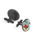 thumbnail image 2 of Santa Claus Elegant Stainless Steel Cufflinks Set for Men | Suitable for Formal Attire | for Work or Evening Events, 2 of 6