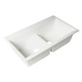 thumbnail image 6 of ALFI brand AB3418DBUM-W White 33" Granite Composite Workstation Step Rim Double Bowl Undermount Sink with Accessories, 6 of 12