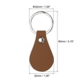 thumbnail image 2 of Uxcell Leather Key Fob Kit, PU Leather Key Fob Blanks and Key Rings for Laser Engraving, Dark Brown 16 Pack, 2 of 6