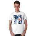 thumbnail image 5 of Baseball Player Power Hitter Fan Men's Graphic T Shirt Tees Brisco Brands X, 5 of 5
