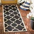 thumbnail image 2 of Safavieh Courtyard Black Indoor Outdoor Rug - Runner 2'3" x 8', 2 of 4