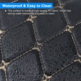 thumbnail image 5 of Vinyl Quilted Foam Fabric Faux Leather Foam Backing for DIY Upholstery Car Headliner Furniture, Diamonds Pattern, 59" W, Black, Sold by Yard, 5 of 11