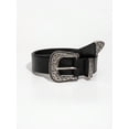 thumbnail image 1 of 1pc Men Solid Western Buckle Vintage Belt, 1 of 4