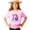 Pink Shirt, variant on 7th Birthday Unicorn Shirt for Girls Rainbow Horse Party Theme Seven Year Old Graphic Tee Natural Shirt Youth Medium