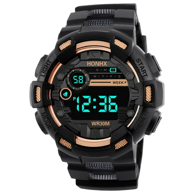 HONHX Six Styles Of Cool Sports Electronic Watches With Four Buttons
