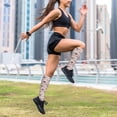 thumbnail image 6 of Lsque Cloud Sloth Pattern Sport Compression Socks for Men & Women 15-20 mmHg Knee High Nurse Pregnant Running Medical and Travel Athletic, 6 of 6