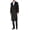 Charcoal, variant on Men's Topcoat, Single Breasted Luxury Wool Full Length Topcoat for Men