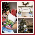 thumbnail image 7 of Salouo Alligator Donut Pool Float Print Christmas Decorations Stockings 1 Pack 18'' Xmas Stockings Holiday Stocking Personalized Farmhouse Decor for Home Family Party Tree, 7 of 7