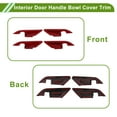 thumbnail image 4 of Interior Door Handle Bowl Cover Trim for Toyota Camry 2018-2022 Red ABS 4 Pcs, 4 of 6