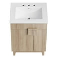 thumbnail image 4 of Sink Vanity Cabinet, White Oak, Melamine Wood , Hotel Bedroom Bathroom, Modern Contemporary HB36108, 4 of 11