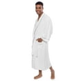 thumbnail image 3 of Texere Mens Luxury Terry Cloth Bathrobe - Modal & Organic Cotton (EcoComfort, Natural White, LXL), 3 of 6