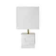 thumbnail image 2 of nuLOOM Newell 17" Plated Marble Cube Table Lamp, 16.5" H x 10" W x 10" D, Ivory, 2 of 3