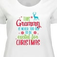 thumbnail image 4 of Inktastic Grammy is Never Too Old to Be Excited for Christmas Women's Plus Size T-Shirt, 4 of 5