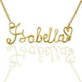 thumbnail image 1 of Personalized Wire Name Necklace 18k Gold Plated-Custom Handmande Any Tiny Name Jewelry, 1 of 2