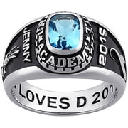 Order Now for Graduation Freestyle Women's Classic Platinum Plated Celebrium Class Ring, Personalized, High School or College