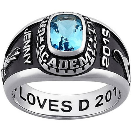 Order Now for Graduation Freestyle Women's Classic Platinum Plated Celebrium Class Ring, Personalized, High School or College