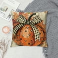 thumbnail image 2 of JEUXUS Fall Decorative Throw Pillow Covers Orange Truck Porch Outdoor Home Decor, Buffalo Plaid Check Bow Polka Dots Thanksgiving Farmhouse Cushion Case, 2 of 5