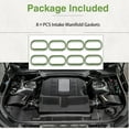 thumbnail image 3 of 8X Engine Intake Manifold Gaskets Fit for Land Rover LR4 Range Rover Sport Range Rover 5.0L V8 2010-2013 Replace#: LR010881, 3 of 6