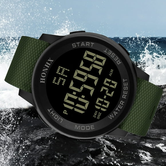 EGNMCR Luxury Men Analog Digital Military Sport LED Wrist Watch general watch