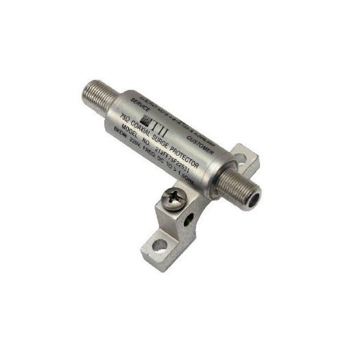 TII 212 Broadband Cable TV and Satellite Lightning Surge Protector 75