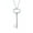 Silver, variant on Womens Romantic Key to Your Heart Pendant Necklace in 14K Gold Plated Silver