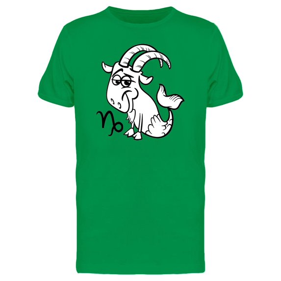 Cute Capricorn Zodiac Cartoon Tee Men's -Image by Shutterstock