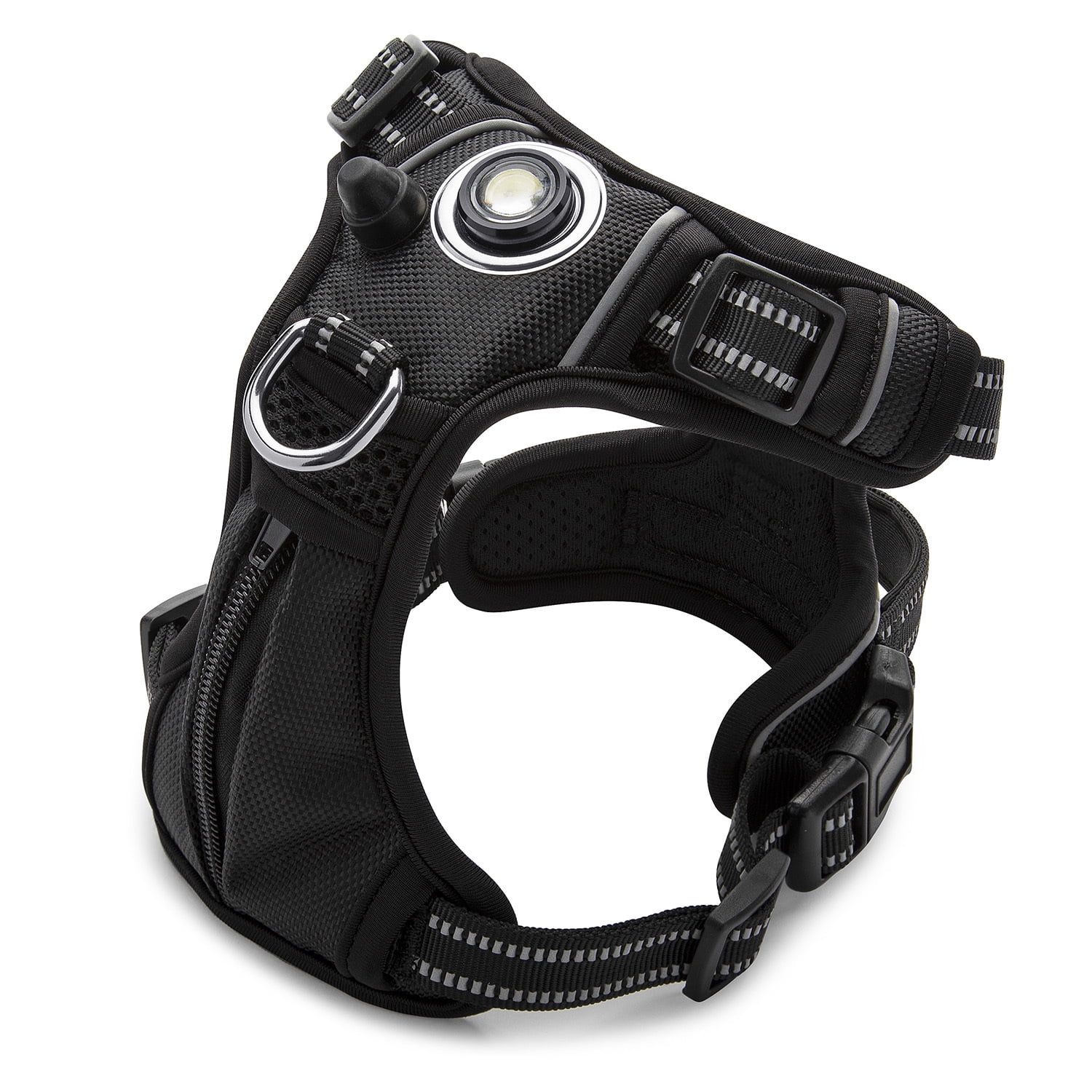 Headlight Harness Dog Safety Harness (Black, Large)