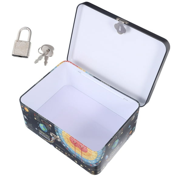 MasteelfCA Iron Storage Box Coin Box Treasure Storage Box Souvenir Storage Organizer