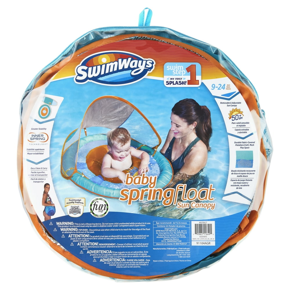 swimways infant spring float with canopy
