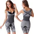 thumbnail image 2 of DPTALR Women Slimming Bamboo Charcoal Thermal Body Shaper Full Body Control Bodysuit, 2 of 9