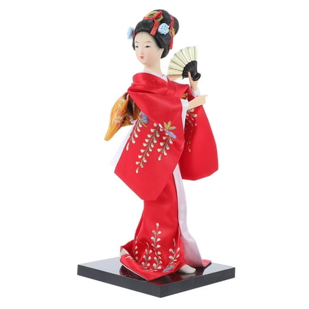 

1Pc Living Room Humanity Kimono Geisha Cooking Restaurant Decor Doll Ornament