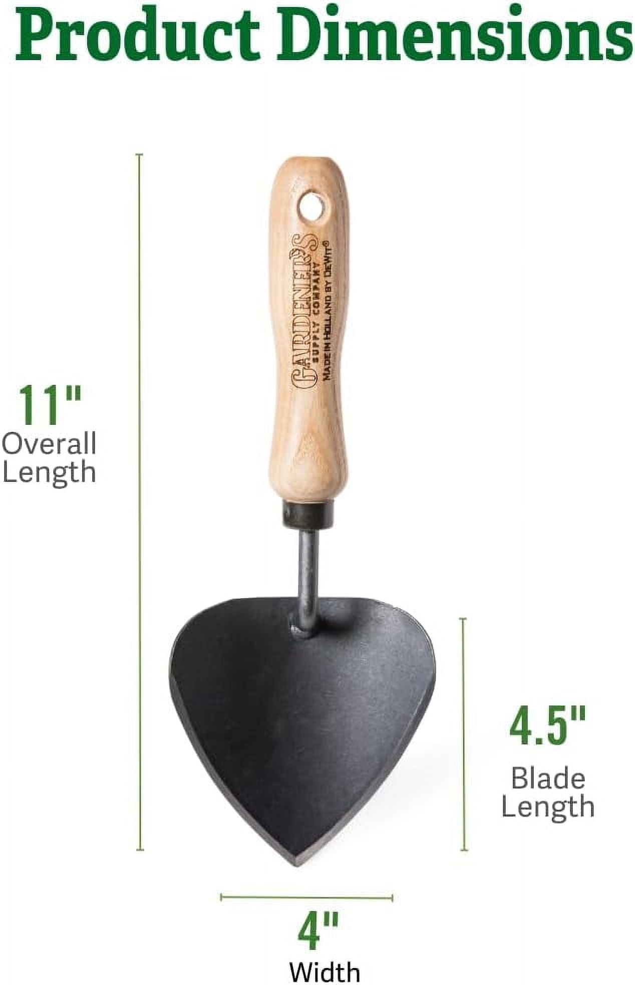 TDI Brands 31-0906 Garden Potting Trowel Ash Wood Handle Boron Steel Head 11 in