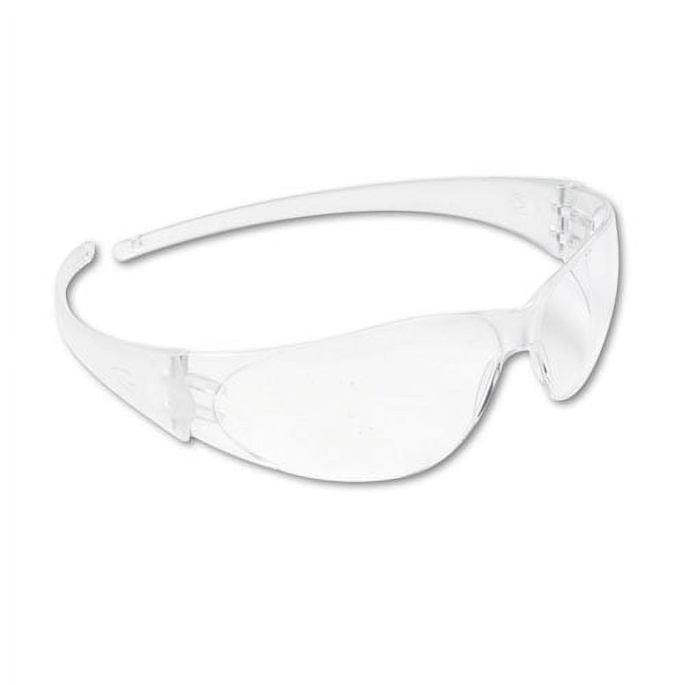 Checklite Scratch-Resistant Safety Glasses, Clear Lens, 12/box | Bundle of 10 Boxes
