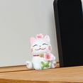 thumbnail image 3 of GUOOL Cat Statue Cherry Blossom Cat Statue for Cabinet Living Room Bookshelf C, 3 of 8