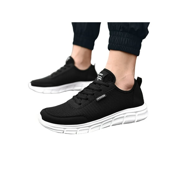 Lacyhop Men's Athletic Workout Sneakers Comfortable Walking Breathable Running Casual Gym Sport Shoes
