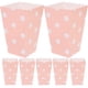 thumbnail image 1 of 24 cajas de palomitas de maíz, contenedores, cajas de papel, bolsas de papel, caja de refrigerios con diseño de puntos para cine, mesas de postre, recuerdos de boda (rosa), 1 of 6