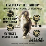 Purina Pro Plan LiveClear Cat Food Weight Management and Cat Allergen Reducer Chicken and Rice Formula, 5.5 lb Bag