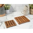 thumbnail image 4 of Teak Square Trivet 8" Square, 4 of 5