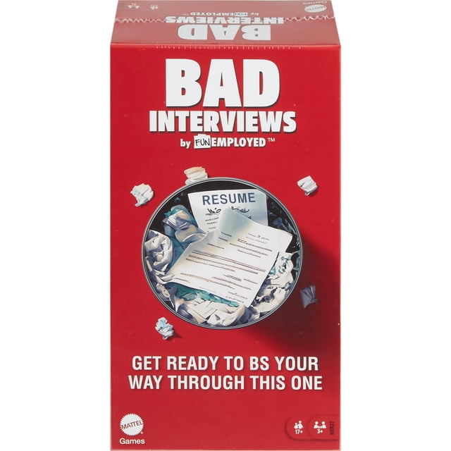 Party Game Mattel Games Bad Interviews de Funemployed