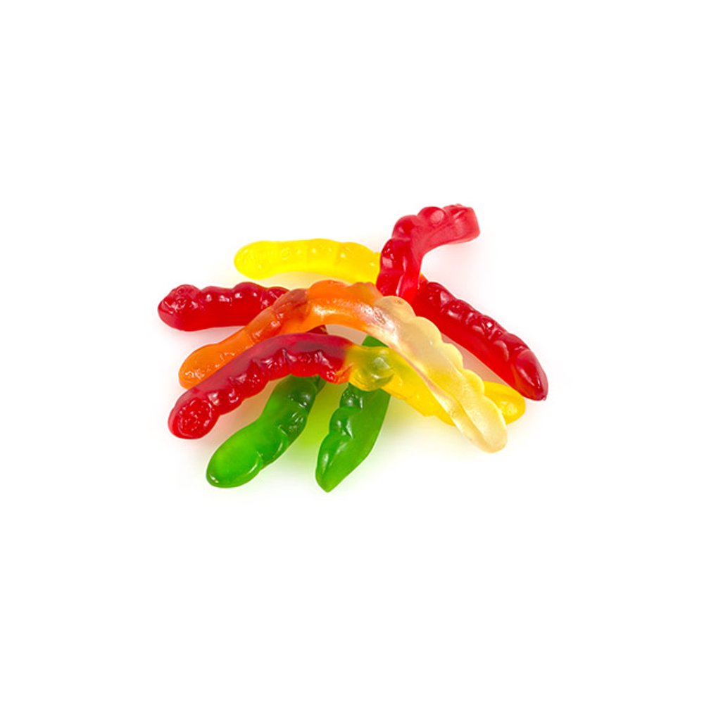 Albanese Candy Large Assorted Fruit Gummi Worms Gummi Candy, Assorted
