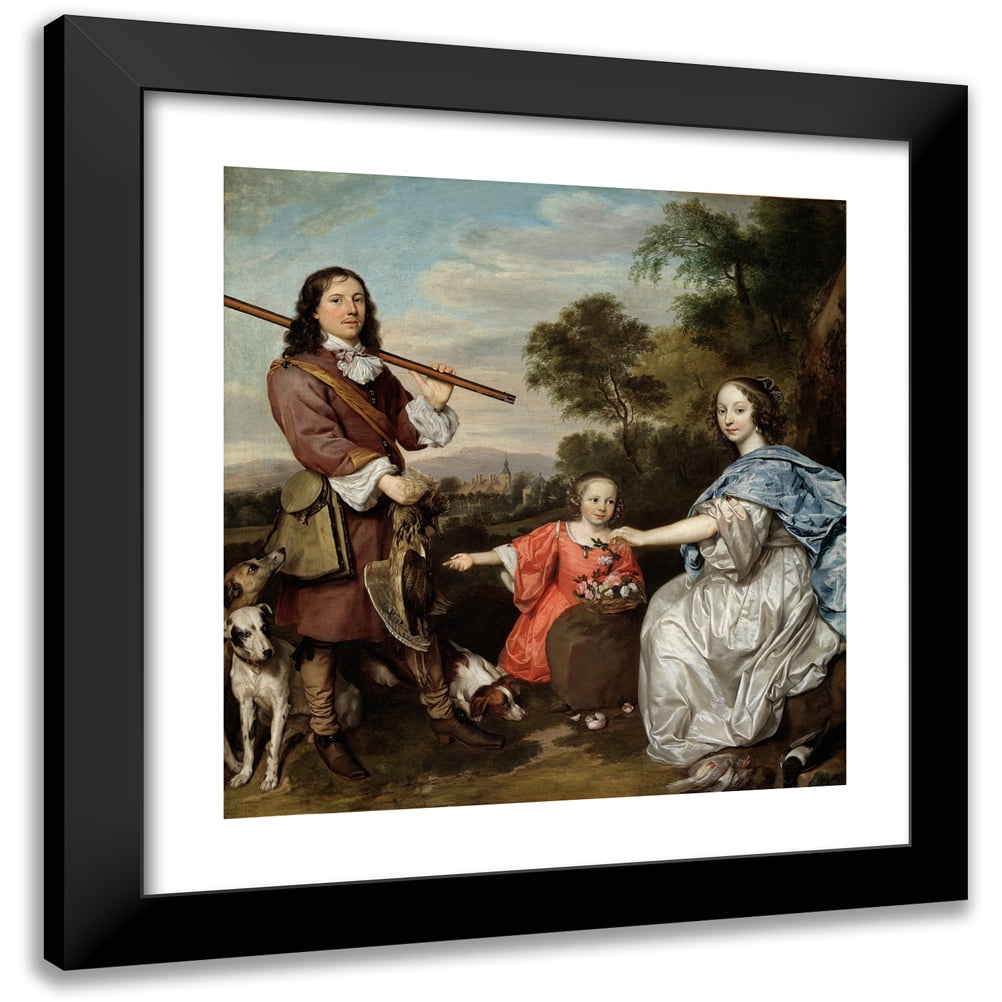 Johannes Mytens 15x16 Black Modern Framed Museum Art Print Titled