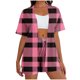 thumbnail image 1 of Cardigan largo para mujer con bolsillos no posicionado impreso manga corta y pantalones cortos Set Casual, sudadera y pantalones para mujeres, 1 of 6
