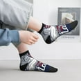 thumbnail image 6 of Uemuo Mallard Duck With American Flag Printed Crew Socks, Moisture-Wicking Socks, Athletic Socks for Men Breathable Cushion Socks Casual Sport Socks for Running Traveling, 6 of 6